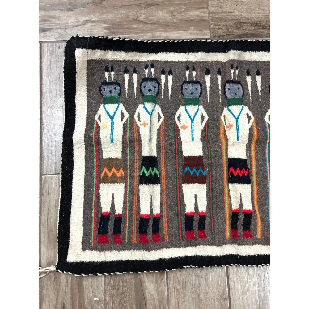 Authentic Navajo Diné‎ Yei Pictorial Weaving - 35